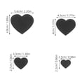 thumbnail image 2 of RUNROTOO 24Ud Parches Bordados Corazón Negro Ideales Para Ropa Mochila Sombreros Y Chaquetas, 2 of 8