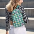 thumbnail image 5 of Yiaed Starfish On Checkered Background Print Print Laptop Backpack Travel Canvas Backpack Vintage Aesthetic Backpack for School Knapsack Backpack Backpack for School-, 5 of 5