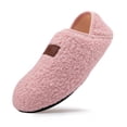 thumbnail image 3 of Pantuflas interior para casa calcetines zapatos mocasines con espalda cerrada forro polar peluche mujer (38-39) rosa, 3 of 9
