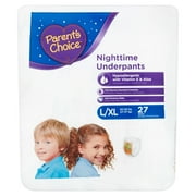 Parent's Choice Nighttime Underpants, Size L/XL 60-125lbs, 27 Pants