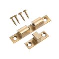 thumbnail image 1 of Brass Door Stop Lock Buckle Cupboard Roller Catch Touch Push Damper Buffer With Screws Furniture Fittings, 1 of 5