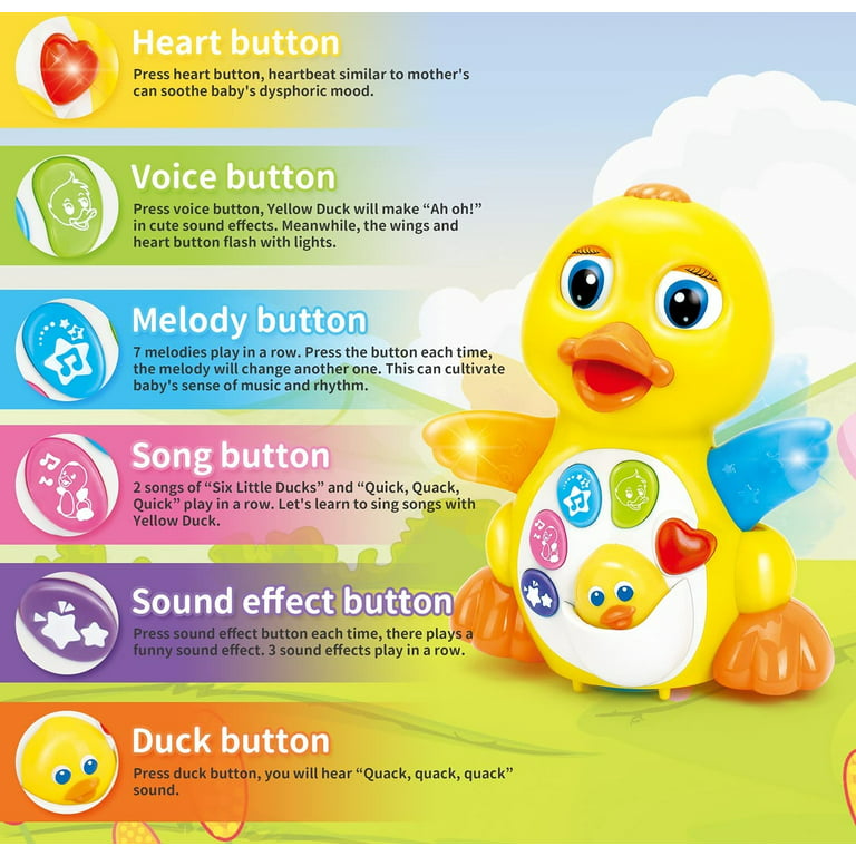 Baby Toys 12-18 Months Old - Dancing Duck Interactive Education Toys with  Music, Motions and Light Up for 12 to18 Months Infants and Toddler 