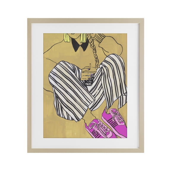 Stupell Industries Crimson Thread Fashionista Birch Framed Print Under Glass, design by Melissa Wang