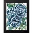 thumbnail image 2 of Chapman, Marcy 19x24 Black Modern Framed Museum Art Print Titled - Gentle Roses Blue, 2 of 5