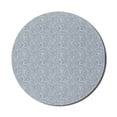 thumbnail image 1 of Garden Mouse Pad for Computers, Botanical Art with Bush Leaves and Abstract Flowers in Dusty Blue Tones, Round Non-Slip Thick Rubber Modern Mousepad, 8" Round, Pale Taupe Blue Grey, by Ambesonne, 1 of 2