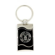 Au-Tomotive Gold Official Licensed for US Air Force Rectangular Wave Black Keychain Key Ring Fob