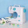 thumbnail image 2 of Portable Sewing Machine 12 Built-in Stitches Double Thread For Beginner Crafting DIY Mini Sewing Machine ,Smooth Thread Sewing, 2 of 5