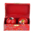 thumbnail image 4 of 2 balones de Mano de Salud chinos con caja de almacenamiento Colorido rojo Sharpla Ejercicio Masaje Balonmano, 4 of 8