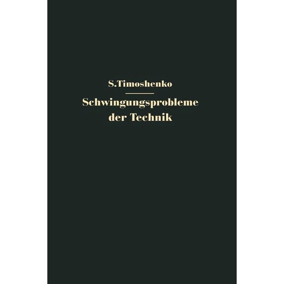 Schwingungsprobleme Der Technik, (Paperback)