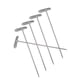 thumbnail image 5 of Agujas en forma de T peluca de acero inoxidable que hace el clip pasadores de fijación de la armadura del pelo herramientas de la peluca de coser 150 Piezas Noticed HA5639-00B, 5 of 6