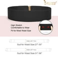 thumbnail image 6 of JASGOOD Belts for Women Wide Elastic Belt for Dresses Ladies Waist Belts 3 Pack, 6 of 8