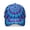 Blue and Purple Tie Dye Pattern, variant on Purple and Black Tie Dye Pattern Baseball Cap, Casual Daily Hat with Snap Closure & Sweatband, Rigid Flat Brim Gifts for Sports Outdoor Travel