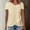 Yellow, variant on Tsesme Women's V-Neck Eyelet Tops Fashion Irregular Ruffle Hem Short Sleeve Shirt Summer Casual Loose T-Shirts