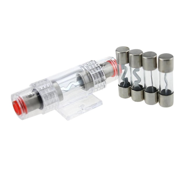 Almencla 4 Pieces Car Audio Part Electronics 60A AGU Fuses with 4/8 Gauge Fuse Holder