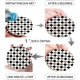 thumbnail image 2 of FMSHPON Gray Black Rhombus Lattice Geometric Texture Set of 4 Round Coaster for Drinks, Absorbent Ceramic Stone Coasters Cup Mat with Cork Base for Home Kitchen Room Coffee Table Bar Decor, 2 of 6