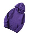 thumbnail image 3 of freestylehome Chandail à Capuchon Coton Unisexe Chandail à Capuche Absorbant la Transpiration Chandail Chauffant Chandail à Capuchon, Violet, G, 3 of 9