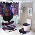 thumbnail image 1 of Spider-Man A través del Spider-Verso-theme 4-Piece Shower Curtain Set with Rugs, Waterproof Bathroom Decor Set Includes Bath Mat, U-Shaped Rug, Toilet Lid Cover and Curtain with Hooks, 1 of 6