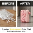 thumbnail image 4 of Automatic Pop-Up Portable Floss Dispenser with 50 Pcs Dental Floss for Purse, Pocket, Traveling, Dinner, Portable Refillable Dental Flosses Pick Dispenser Storage Case for Tooth Care (2 Packs), 4 of 7