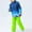 Green, variant on SGFCWSX Kids Ski Jacket and Pants Set with Removable Hood Boys Girls Insulated Windproof Waterproof Gradient Snow Outfit Blue Size 7-8Years
