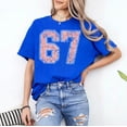 thumbnail image 2 of Baseball Number 67 Jersey Player Uniform #67 Fan T-Shirt, Multicolors, Size S-5XL, 2 of 5
