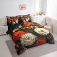 thumbnail image 3 of Homewish Teenagers Adults Retro Chic Floral Bedding Comforter Set 7-Piece,Vintage Aesthetic King Bedding Sets,Exotic Style Ultra Soft Bed Sheets,Breathable Home Decor,Reversible, 3 of 8