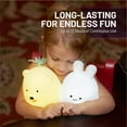 thumbnail image 5 of LumiPets Nursery Nightlight: Bear-Shaped Baby Nightlight - Rechargeable with Remote Bed, Sleep, Crib, 5 of 9