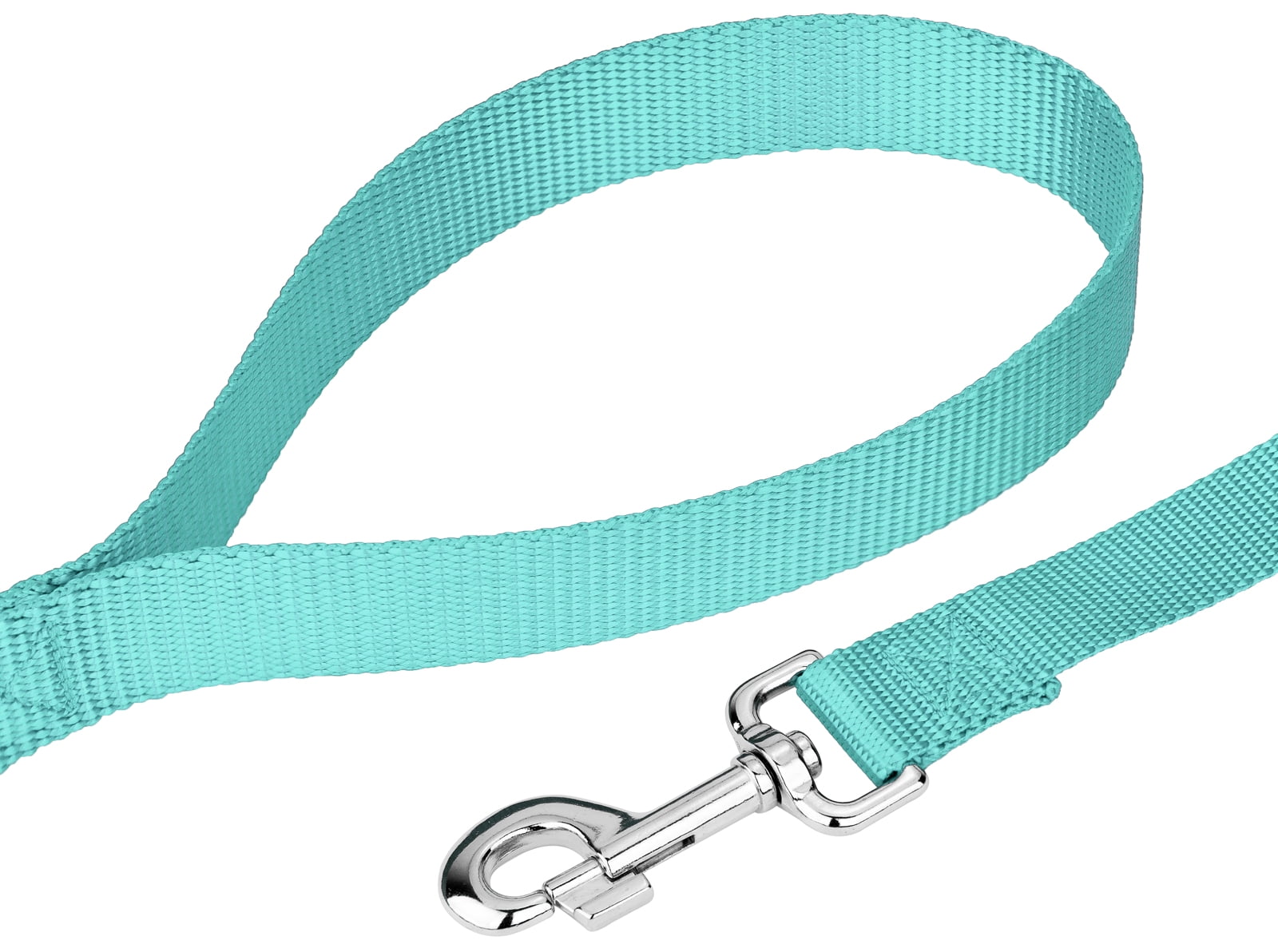 Country Brook Petz® Premium Nylon Dog Collar and Leash - Light Cyan, Medium