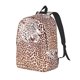 thumbnail image 1 of Balery Leopard Brown Mochila Clásica Impresa Básica para Viaje, Mochila Escolar Resistente al Agua, Mochila de Lona con Correas Ajustables-Small, 1 of 5