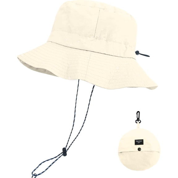 PUMIER Multi-Color Quick Dry Waterproof Packable Bucket Hat for Women & Men – UPF Sun Protection, Adjustable Strap, Foldable Outdoor Sun Hat