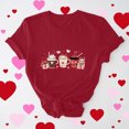 thumbnail image 2 of VKOYWKM Women's Valentine's T Shirts Love Heart Print Tees Short Sleeve Crew Neck Holiday T-Shirts Valentines Day Gifts, 2 of 7