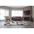 thumbnail image 3 of Empire Geometric Pattern Area Rug Carpet in Blue Grey, 3x5 (2'7" x 4'11", 80cm x 150cm), 3 of 5