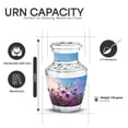 thumbnail image 3 of Yatskia Purple Petunia Urns for Human Ashes Adult Female, Cremation Keepsake Urn for Ashes Adult Male, Large Memorial Urns for Human Ash, (Tasty 10 Inch and 3 Inch), 3 of 8