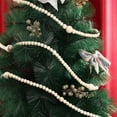 thumbnail image 6 of 12ft Christmas Wooden Bead Garland Xmas Farmhouse Beads Christmas Tree Farmhouse Decor Rustic Boho Garland Vintage Boho Decorations for Christmas Decoration Supply (Wood), 6 of 6