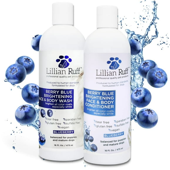 Gel de baño facial y corporal Lillian Ruff Berry Blue Brightening