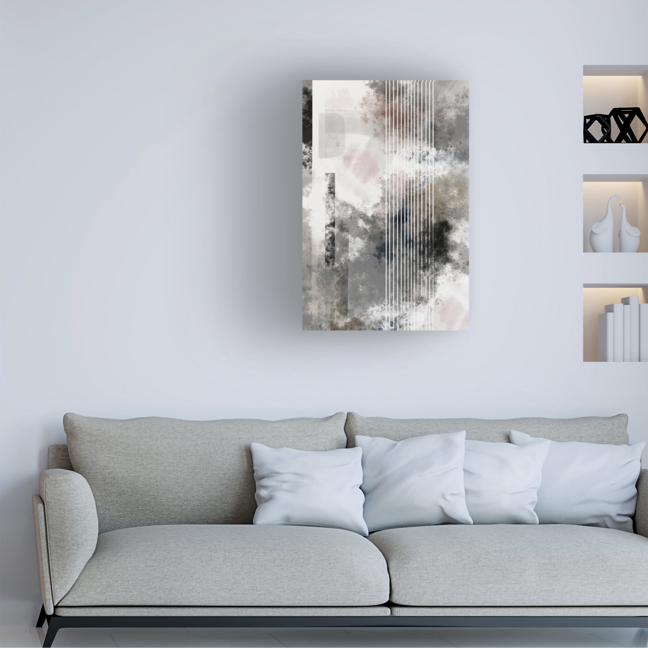 Trademark Fine Art Pictufy Studio Stripes 01 Canvas Wall Art