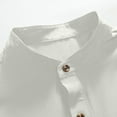 thumbnail image 4 of Men's Summer Casual Comfortable Solid Shirt for Wear Gray S, 4 of 7