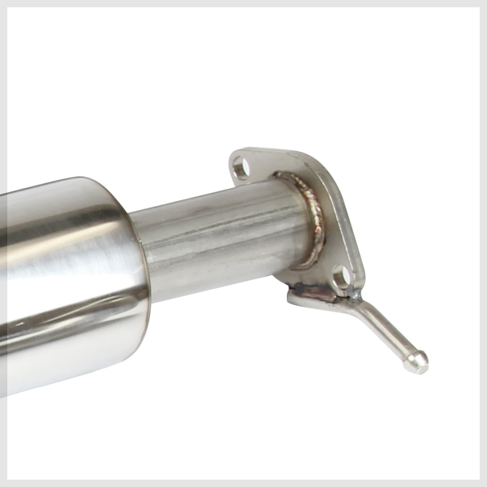DNA Motoring For 06-11 Kia Rio Stainless Steel Catback Exhaust System Dual Muffler Tip Upgrade Kit