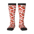 thumbnail image 2 of Lsque Hand Drawn Tomatoes Printed Crew Socks Men's Women's LightWeight Thin Casual Calf Socks ,Knee High Socks,Cotton Socks, 2 of 9