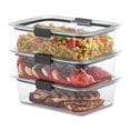 thumbnail image 6 of Brilliance Food Storage Container Large 9.6 Cup Clear 3 Pack, 6 of 6