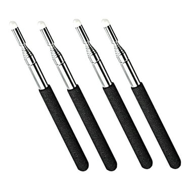 DODAMOUR 4 Pack Telescopic Teachers Pointer, Hand Pointer Handheld Presenter, Teaching Pointer Extendable Telescopic Retractable Pointer for Classroom Whiteboard (Black)