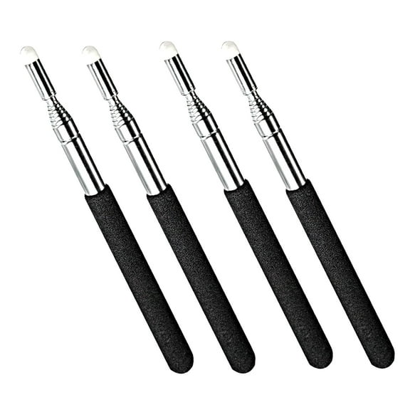 DODAMOUR 4 Pack Telescopic Teachers Pointer, Hand Pointer Handheld Presenter, Teaching Pointer Extendable Telescopic Retractable Pointer for Classroom Whiteboard (Black)