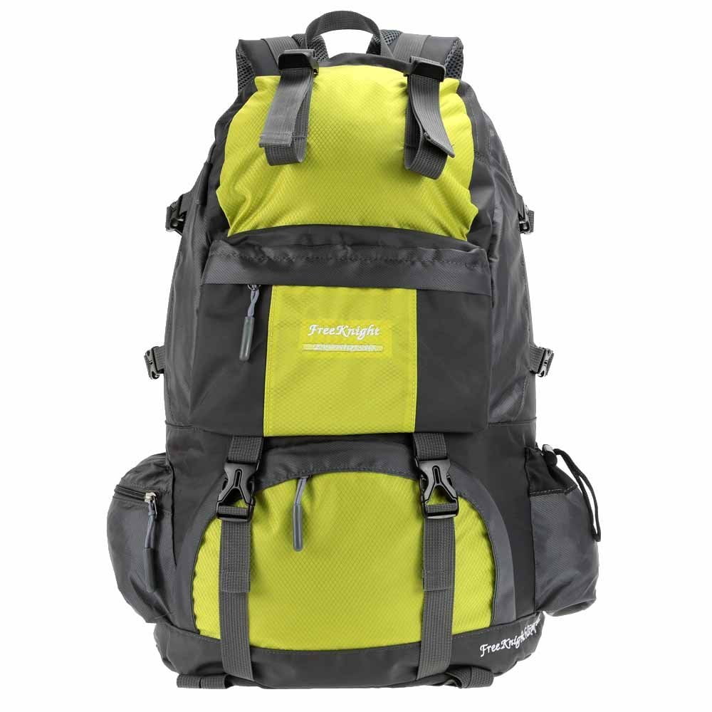 Free Knight 50L Outdoor Sport Backpack Hiking Trekking Bag Camping Travel Pack Mountaineering Climbing Knapsack (Blue) by Free Knight