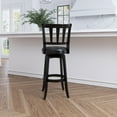 thumbnail image 3 of Hillsdale Furniture Presque Isle Wood Bar Height Swivel Stool, Black, 3 of 16
