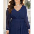 thumbnail image 5 of Vestido Pinup Fashion Wedding Guest 2025, talla grande, gasa, 5 of 5