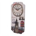 thumbnail image 1 of Europeo Retro Rectangular Home Living Room Decoración Reloj de Pared Bar Bar Reloj de Moda Relojes de Moda Reloj de pared Spptty decoración hogareña, 1 of 7