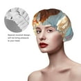 thumbnail image 2 of KLL Rainbow English Cocker Spaniel Pattern Shower Cap & Bath Cap for Women,Reversible Oversized Waterproof Shower Caps for all Hair Lengths,Elastic Reusable Bathing Hair Cap, 2 of 6