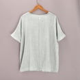 thumbnail image 5 of Breathable Linen Tops for Women Beach Vacation Flowy Summer Outfit, 5 of 6