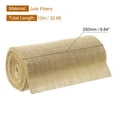 thumbnail image 2 of Uxcell Natural Burlap Ribbon Jute Burlap Wired Ribbon Rustic Ribbon Natural Burlap / 10 inch, 2 of 7