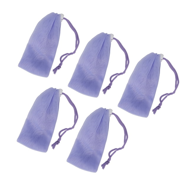 Red de espuma de jabón, 5 piezas, bolsa de malla para jabón, bolsa de malla para guardar jabón, bolsa para jabón facial y corporal. Logre más