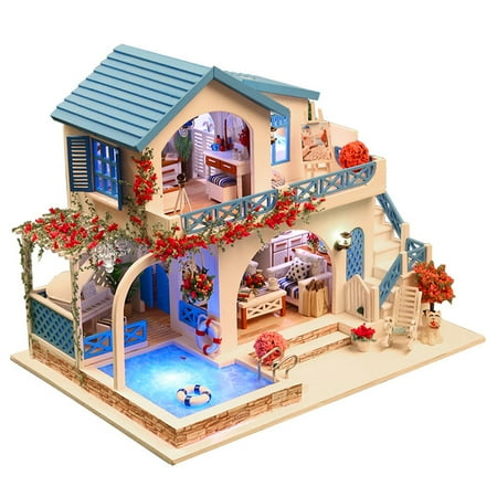 Miniature Super Mini Size Doll House Building Model Kits Wooden